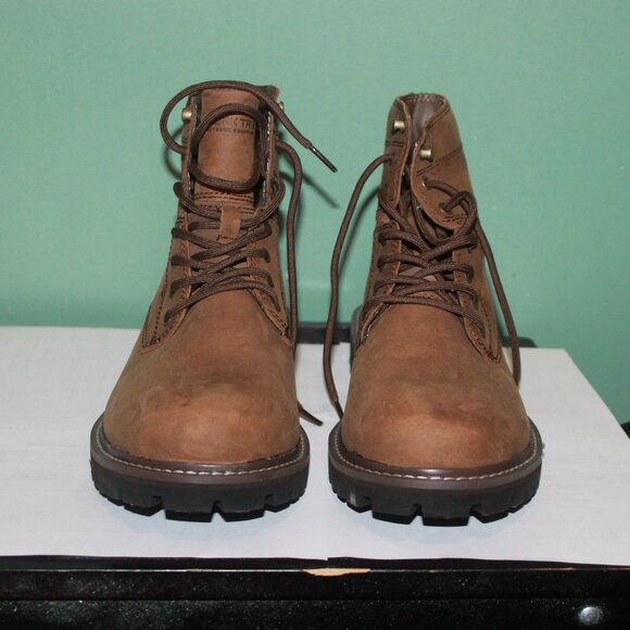 Brand New Ozark Trail Outdoor Equipment Men's Brown Leather Boots Size 10 - Picture 1 of 13